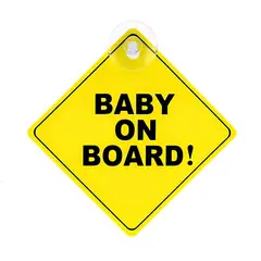 GENERICO - Pegatina Autoadhesiva Señal De Bebe Abordo Para Coches Autos