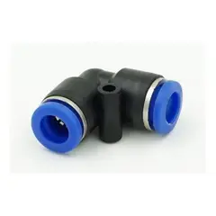 GENERICO - Conector Rapido Neumatico Union Codo 6mm 2 Vias