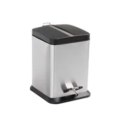 GENERICO - Basurero 6 litros acero inoxidable Mor
