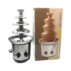 GENERICO - Cascada Fuente De Chocolate 4 Niveles Acero Inoxidable Color Plateado