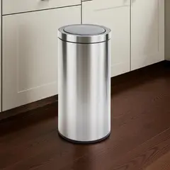 IGPRO - Basurero Metalico Acero Inoxidable 40L Con Sensor