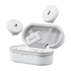 BOYA - Microfono Inalámbrico Omicu Usbc Con Fijacion Y Estuche de carga Blanco
