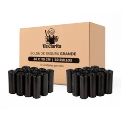 GENERICO - Bolsa de Basura 80110 Tía Clarita - Caja 30 Rollos - 30 uds
