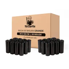 GENERICO - Bolsa de Basura 90120 Tía Clarita - Caja 20 Rollos - 20 uds