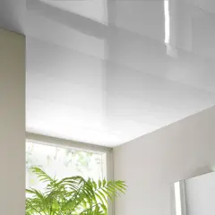 GENERICO - Cielo de PVC 9 mm Liso Blanco Brillante