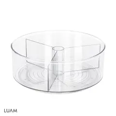 LUAM - Bandeja Giratoria Almacenamiento Redonda 23 x 9 cm