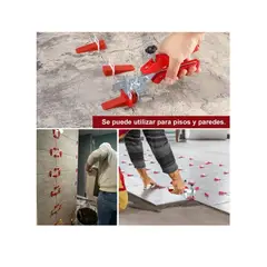 ESHOPANGIE - Kit Niveladores De Cerámico Piso 100 Cuñas + Clips + Alicate