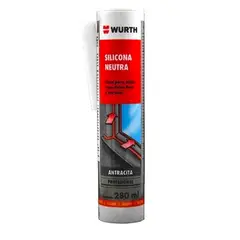 WURTH - Silicona Neutra 280ml Tubo Color Gris Antracita