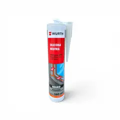 WURTH - Silicona Neutra 280ml Tubo Color Negro