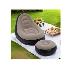MOVI - Sofá Sillón Inflable con Posa Pies Comodidad en cualquier lugar