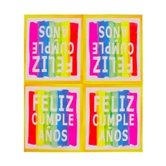 GENERICO - Servilletas Colorida Feliz Cumpleaños 16 Pcs 33X33Cm