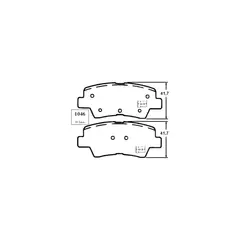 BESTE - Pastillas de freno traseras Hyundai Accent PP1046