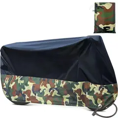 WELDMON - Carpa Oxford impermeable Cubre Moto Bicicleta Camuflaje- XL
