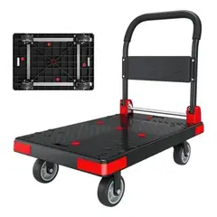 EVERSO - Carro Carga Yegua Plegable Plataforma Grande 450-750kg