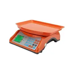 GENERICO - Bascula Pesa Balanza Digital 40kg Recargable Comercial Color Naranja