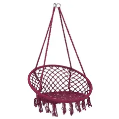 GENERICO - Silla Colgante De Macramé Estilo Hamaca Terraza Columpio