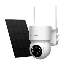 AIWA - Cámara De Seguridad Wifi Exterior Panel Solar Awcto43