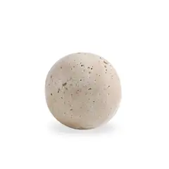 SANTU HOME & DECO - Esfera Orbis Piedra Travertino Figura Decorativa