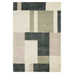 ELEMENTS & CO - Alfombra Block Azul 200x285 cm