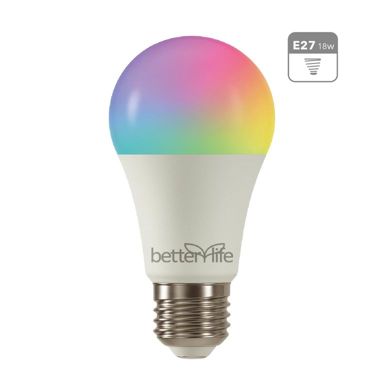 Ampolleta Inteligente LED RGB Wifi 18W E27 1500 lúmenes