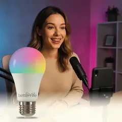 BETTERLIFE - Ampolleta Inteligente LED RGB Wifi 18W E27 1500 lúmenes