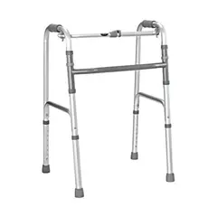 GENERICO - Andador Aluminio con Asiento 4 Apoyos