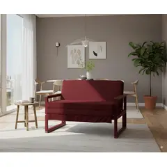 RECUTEX - SOFA FUTON FOLK 1.5PZA ROJO