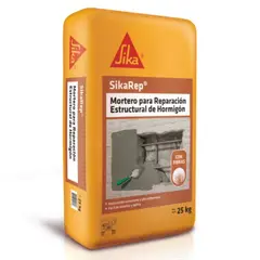 SIKA - Mortero reforzado reparacion Sikarep saco 25kg