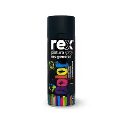 REX - Pintura Spray negro mate 400 ml