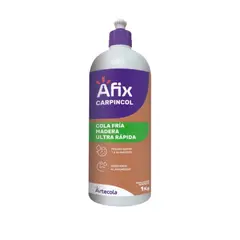 AFIX - Cola fría madera ultra rápida resistente a la humedad 1 kg