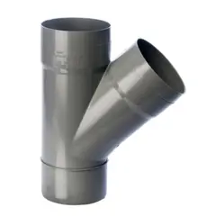 VINILIT - Vee pvc sanitario gris 75x50mm