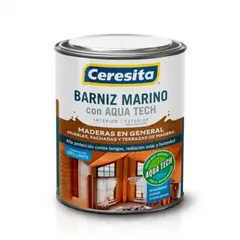 CERESITA - Barniz marino Aqua Tech natural 1/4 gal
