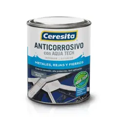 CERESITA - Anticorrosivo Aqua Tech negro 1/4 gal