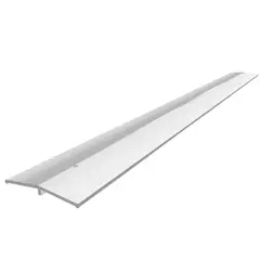 DVP - Cubrejunta plana metalica plata 1mt