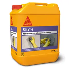 SIKA - Aditivo acelerador ultrarapido del fraguado del cemento 2 4,5lt