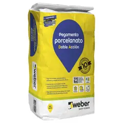 WEBER - Adhesivo porcelanato polvo DA 25 kg