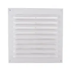 DVP - Celosia pvc ventana plana blanca 20x20cm