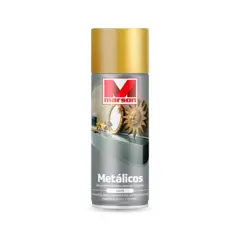 MARSON - Pintura en spray metal dorado 485 ml