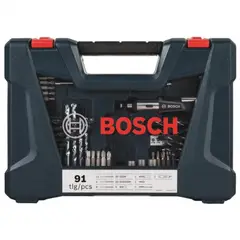 BOSCH - Set 91 piezas taladrar/atornillar