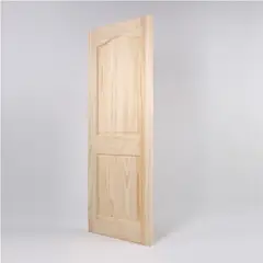 MADERAS BRAVO - Puerta pino solida 1/2 punto portico 4,5x75x2,00mt