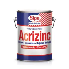 SIPA - Pintura para techo Acrizinc negro 1 gal