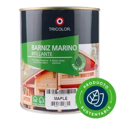 TRICOLOR - Barniz marino base agua maple cuarto galon