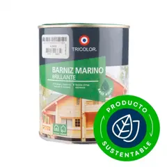 TRICOLOR - Barniz marino base agua alerce 1/4 gal