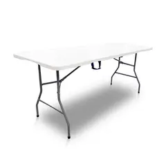 RUTTA - Mesa Plegable Camping 180 cm Blanca