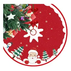 KUANGYE - Faldón Para Árbol De Navidad 120cm Decoración Pie De Árbol
