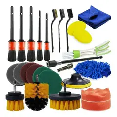 KUANGYE - Kit De Limpieza De Coche Con Cepillo De Taladro Eléctrico De
