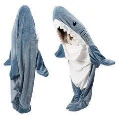 WELDMON - Manta de tiburón manta portátil para adultos y niños110-130cm M