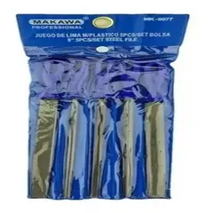 MAKAWA - Kit Juego Limas De Acero 5 Piezas 8 Pulgadas Mk-0077