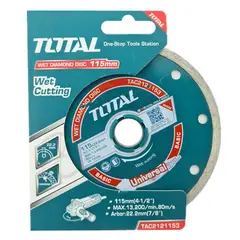 TOTAL TOOLS - Disco Diamantado Corte Humedo 4 12 115mm Total Tac2121153