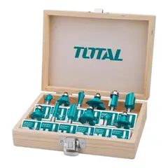 TOTAL TOOLS - Juego De Fresas 12 Piezas 12mm Tupi Router